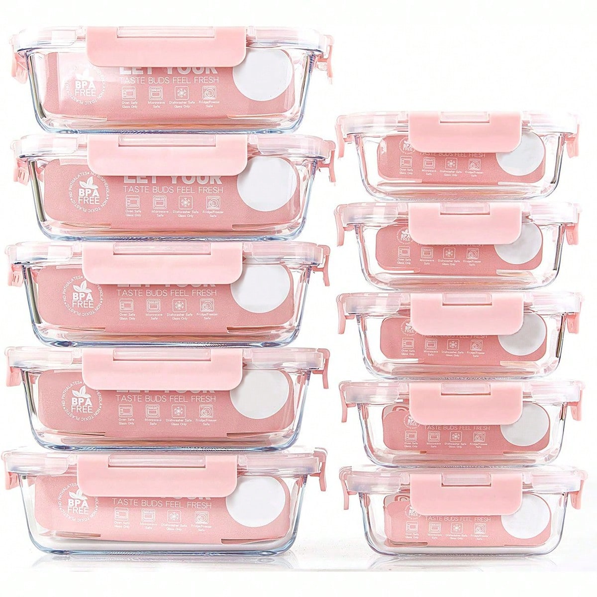 10 حاويات زجاجية لتحضير الوجبا - مراجعة Meal Prep Kitchen وسعره